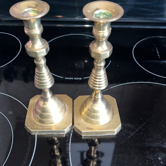 Hampton Brass 8” candle holders - Picture 1 of 3